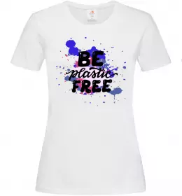 Женская футболка Say no to plastic Белый фото