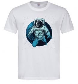 Чоловіча футболка Космонавт і місяць Чоловіча футболка Космонавт і місяць