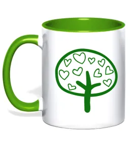 Чашка с цветной ручкой