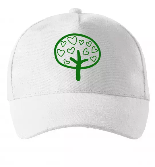 Кепка Green tree heart Белый фото