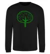 Світшот Green tree heart Чорний фото