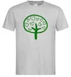 Мужская футболка Green tree heart Серый фото