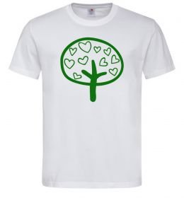 Мужская футболка Green tree heart