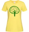 Женская футболка Green tree heart Лимонный фото