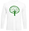 Лонгслив Green tree heart Белый фото