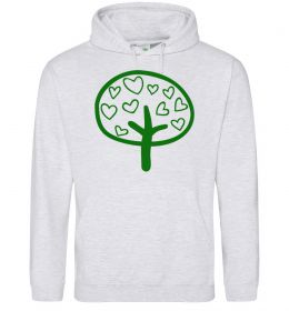 Женская толстовка (худи) Green tree heart Женская толстовка (худи) Green tree heart
