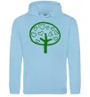Жіноча толстовка (худі) Green tree heart Блакитний Жіноча толстовка (худі) Green tree heart Блакитний фото