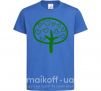 Детская футболка Green tree heart Ярко-синий фото