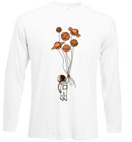 Лонгслів Космонавт з кульками з планет