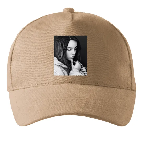 Кепка Billie Eilish bw Песочный фото