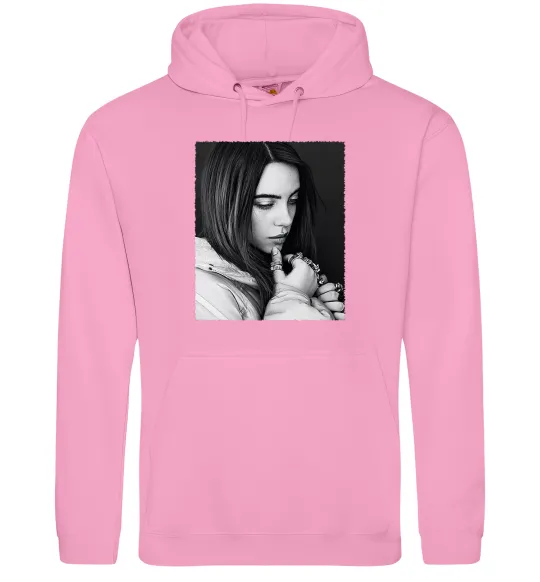 Чоловіча толстовка (худі) Billie Eilish bw Рожевий фото