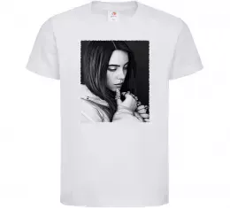 Детская футболка Billie чорно-білий Белый фото