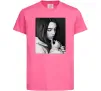 Детская футболка Billie Eilish bw Ярко-розовый Детская футболка Billie Eilish bw Ярко-розовый фото