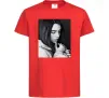 Детская футболка Billie Eilish bw Красный Детская футболка Billie Eilish bw Красный фото