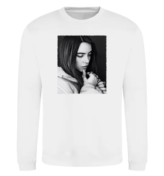 Свитшот Billie Eilish bw Белый фото