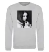 Свитшот Billie Eilish bw Серый меланж фото