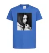 Дитяча футболка Billie Eilish bw Яскраво-синій фото