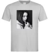 Мужская футболка Billie Eilish bw Серый фото