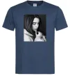 Мужская футболка Billie Eilish bw Темно-синий фото