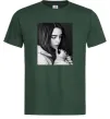 Мужская футболка Billie Eilish bw Темно-зеленый фото