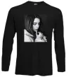 Лонгслив Billie Eilish bw Черный Лонгслив Billie Eilish bw Черный фото