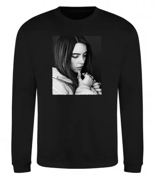 Свитшот Billie Eilish bw Черный фото
