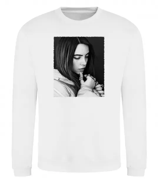 Свитшот Billie Eilish bw Белый фото
