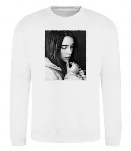 Свитшот Billie Eilish bw Белый фото