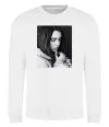 Свитшот Billie Eilish bw Белый Свитшот Billie Eilish bw Белый фото