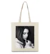 Еко-сумка Billie Eilish bw Бежевий фото