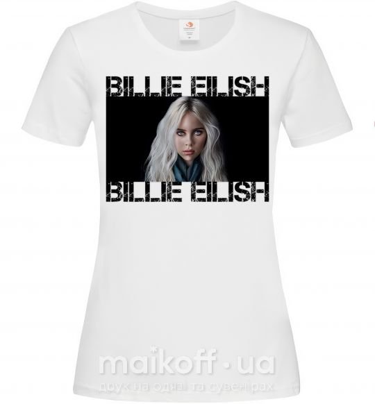 Женская футболка Billie Eilish promo Белый фото