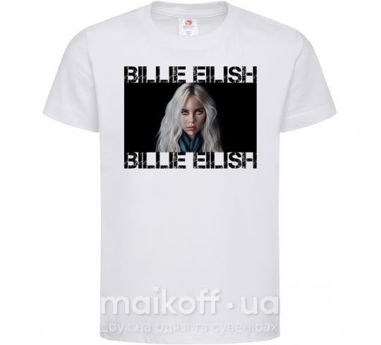Дитяча футболка Billie Eilish promo Білий фото