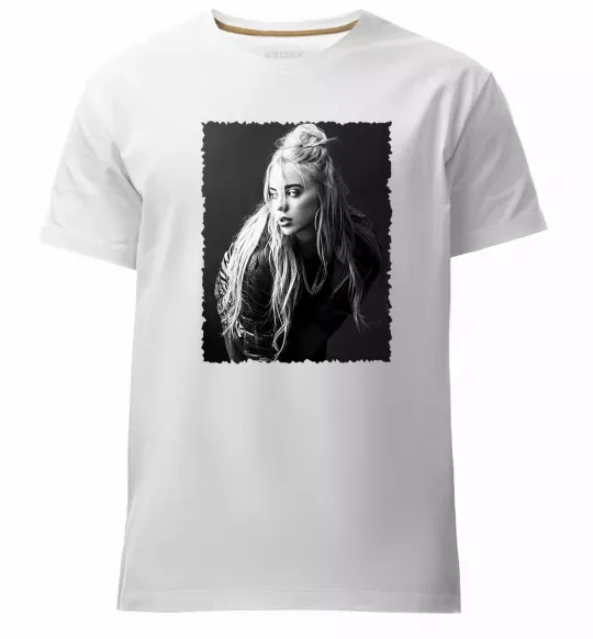 Чоловіча преміум футболка Billie Eilish Білий фото