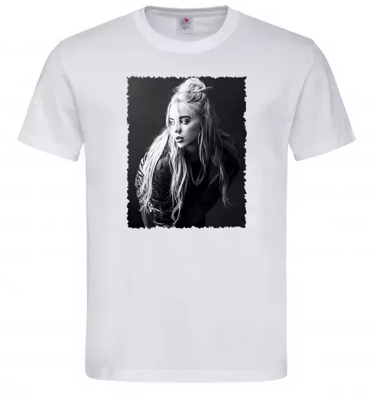 Мужская футболка Billie Eilish Белый фото