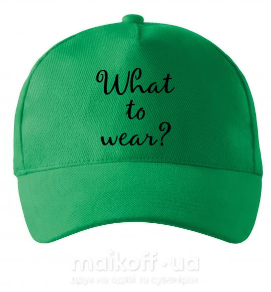 Кепка What to wear Зелений фото