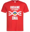 Чоловіча футболка Ukraine it's my DNA Червоний Чоловіча футболка Ukraine it's my DNA Червоний фото