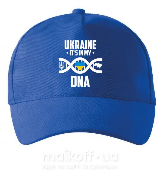 Кепка Ukraine it's my DNA Ярко-синий фото