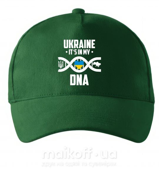 Кепка Ukraine it's my DNA Темно-зеленый фото