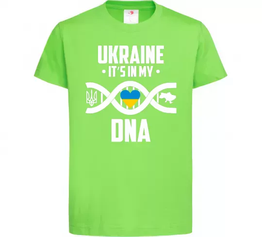 Детская футболка Ukraine it's my DNA Лаймовый фото
