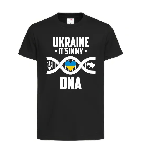 Детская футболка Ukraine it's my DNA Черный фото