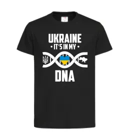 Детская футболка Ukraine it's my DNA Черный фото