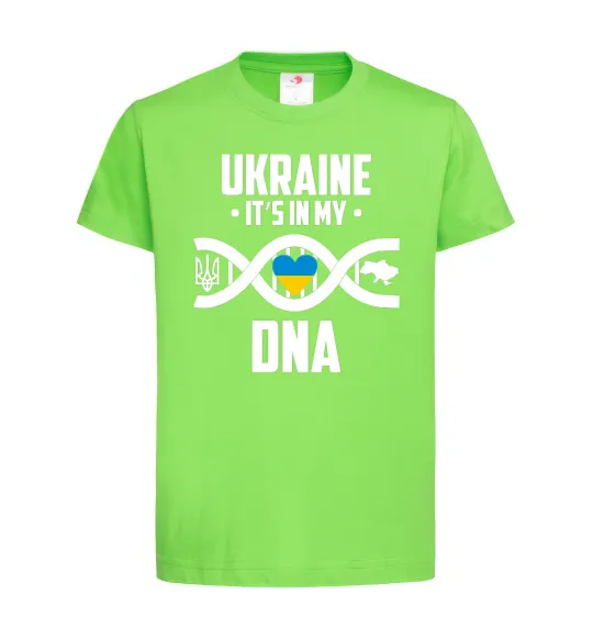 Детская футболка Ukraine it's my DNA Лаймовый фото