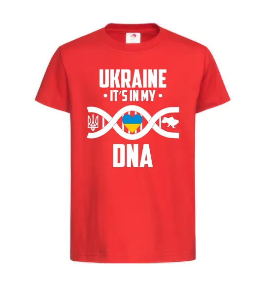 Детская футболка Ukraine it's my DNA Красный фото