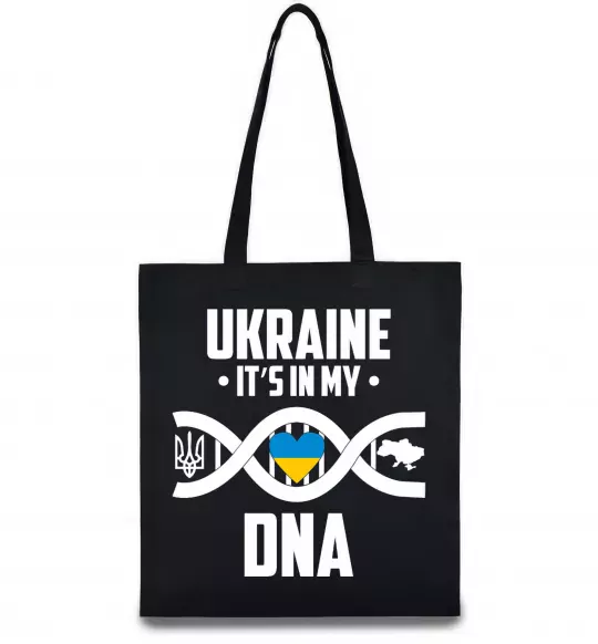 Еко-сумка Ukraine it's my DNA Чорний фото