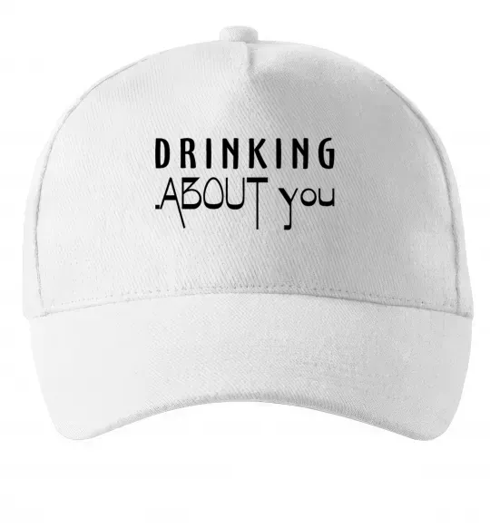Кепка Drinking about you Білий фото