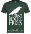 Мужская футболка Crows before hoes Темно-зеленый фото