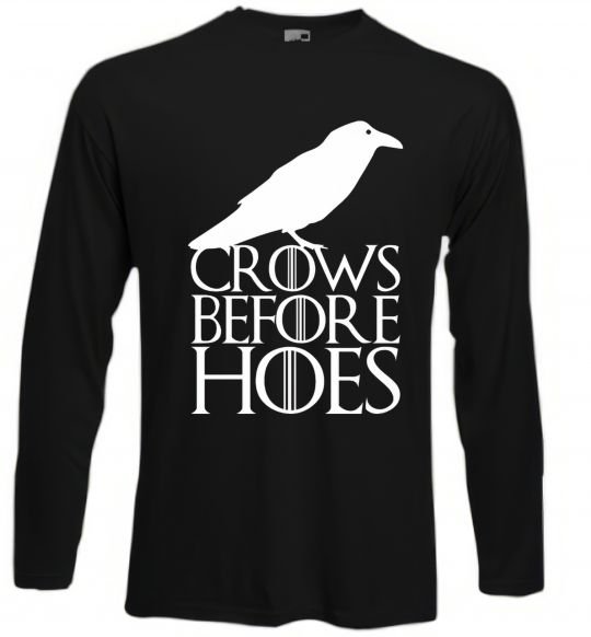 Лонгслів Crows before hoes Чорний фото