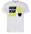 Мужская футболка Shine your light Белый фото