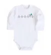 Дитячий бодік Heartbeat V Білий фото