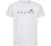 Детская футболка Heartbeat V Белый Детская футболка Heartbeat V Белый фото